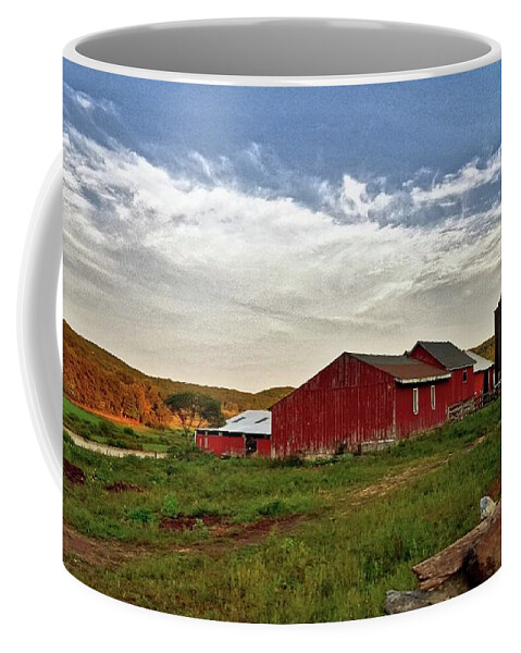 This Farm Is Located In Rural Warren Coffee Mug featuring the photograph Connecticut Country by Dani McEvoy