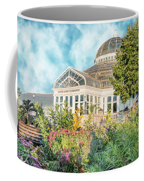 Marjorie Mcneely Conservatory Coffee Mug featuring the photograph Conservatory Flower Gardens by Patti Deters
