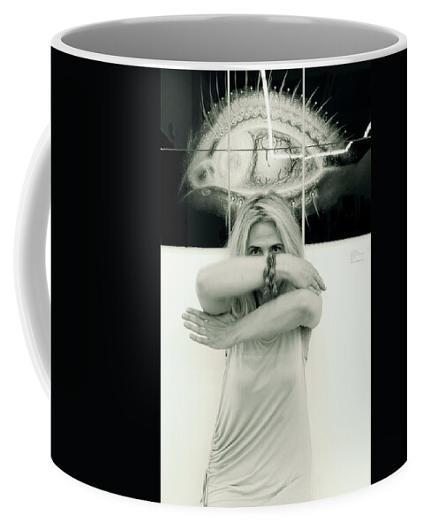 Woman Coffee Mug featuring the photograph Contact by Yelena Tylkina