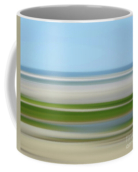 Water Coffee Mug featuring the digital art Contemporary Waterscape by Lorraine Cosgrove