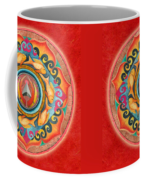 Mandala Art Coffee Mug featuring the painting Continuing Mandala by Jo Thomas Blaine