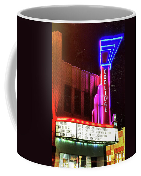 The Coolidge Corner Theatre Coffee Mug featuring the photograph Coolidge Corner Theatre by Joann Vitali
