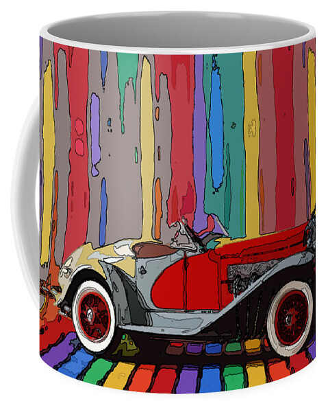 Duesenberg Roadster Coffee Mug featuring the photograph Coop's Duesy by James Rentz