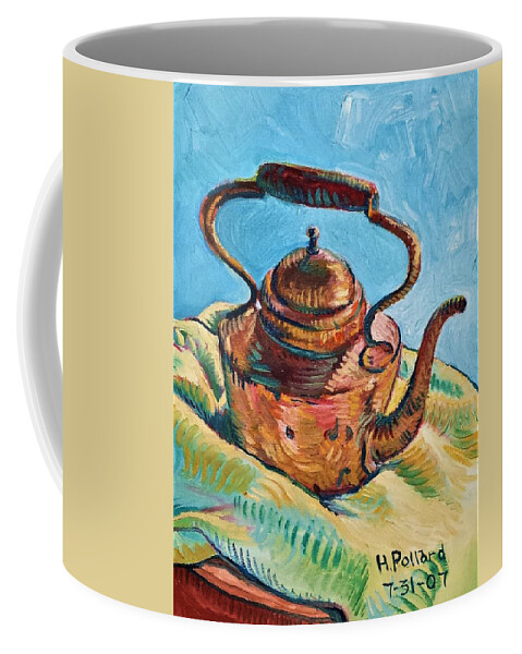 Kitchen Picture--still Life With Copper Teapot Coffee Mug featuring the painting Copper Teapot by Herschel Pollard