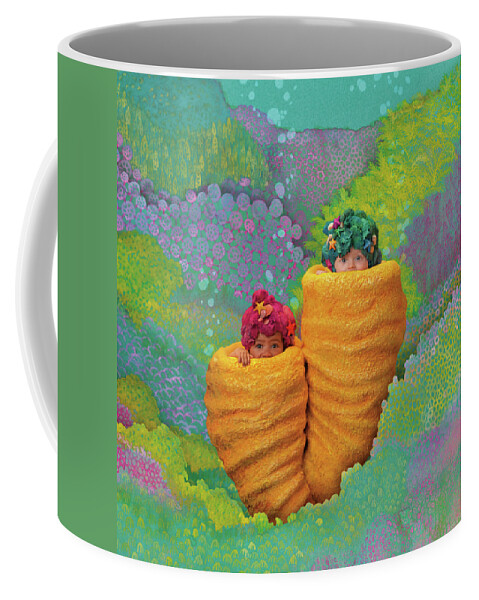 Under The Sea Coffee Mug featuring the photograph Coral Babies by Anne Geddes