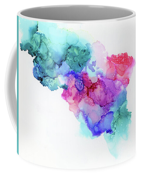 Coral Coffee Mug featuring the painting CoralSea by Tamara Nelson