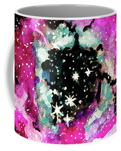 Sky Coffee Mug featuring the painting Womb of the Universe by Srimati Arya Moon