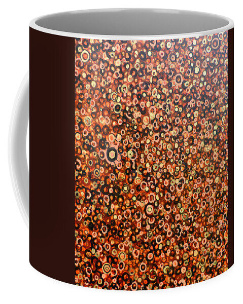 Circles Coffee Mug featuring the painting Cosmos by Tom Roderick