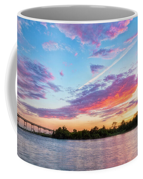 Fine Art Landscape Photography Coffee Mug featuring the photograph Cotton Candy Sunset by Russell Pugh