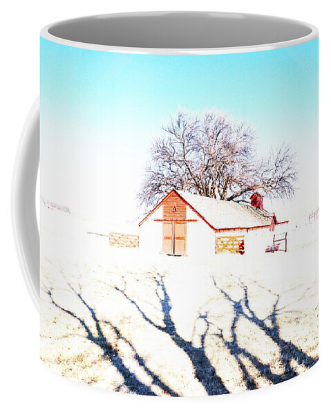 Ranch Coffee Mug featuring the photograph Cottonwood Ranch, Kansas by Merle Grenz