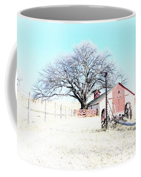 Rural Landscape Coffee Mug featuring the photograph Cottonwood Ranch by Merle Grenz
