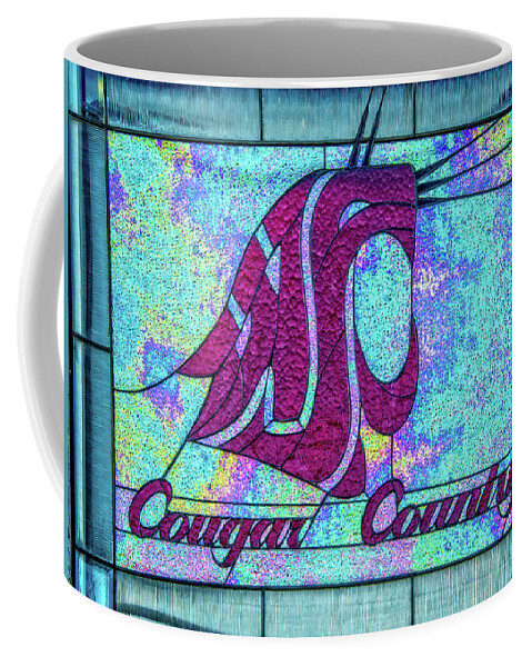 Cougar Coffee Mug featuring the photograph Cougar Country Window by Ed Broberg