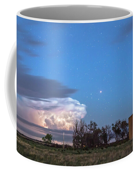 Lightning Coffee Mug featuring the photograph Country Storm Gone By by James BO Insogna