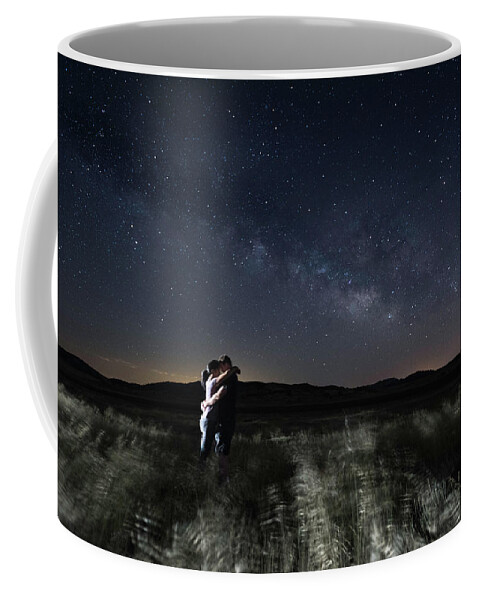 Landscape Coffee Mug featuring the photograph Couple Under the Stars by Scott Cunningham