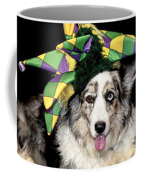Dog Coffee Mug featuring the photograph Court Jester by Cathy Donohoue