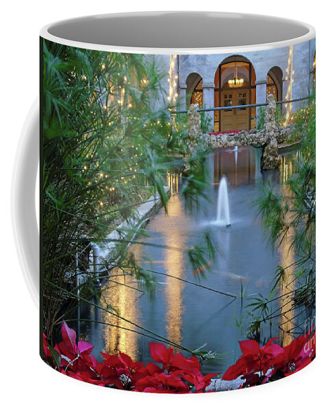 St Augustine Coffee Mug featuring the photograph Courtyard Garden by D Hackett