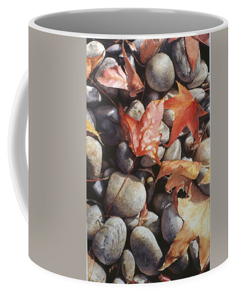 Landscape Coffee Mug featuring the painting Cowper Street #1 by Barbara Pease