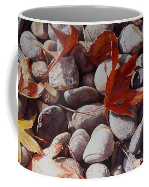 Landscape Coffee Mug featuring the painting Cowper Street #2 by Barbara Pease