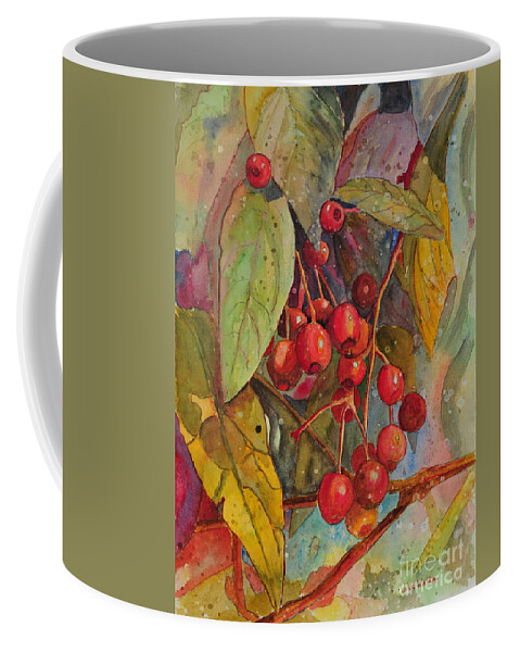 Crab Apples Coffee Mug featuring the painting Crab Apples I by John W Walker