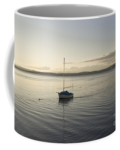 Boat Coffee Mug featuring the photograph Cramond. Boat. by Elena Perelman