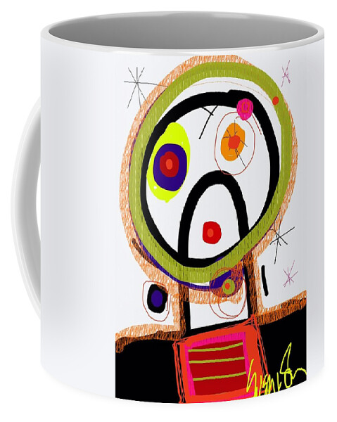 Kranky Coffee Mug featuring the digital art Kranky Pants by Susan Fielder