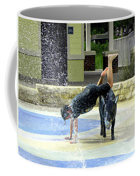 Parks And Recreation Coffee Mug featuring the photograph Crash and Splash 000 by Christopher Mercer