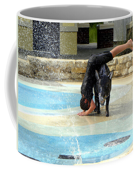 Parks And Recreation Coffee Mug featuring the photograph Crash and Splash by Christopher Mercer