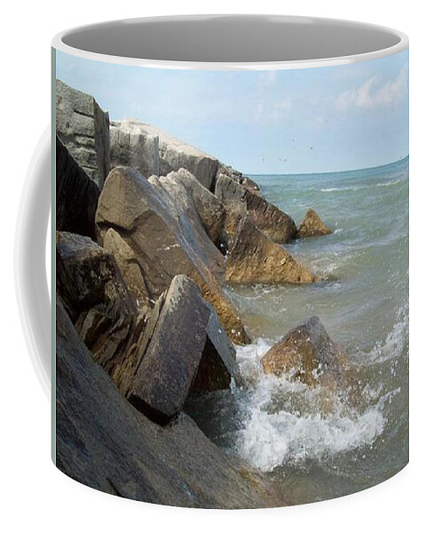 Tmad Coffee Mug featuring the photograph Crashing Beauty by Michael TMAD Finney