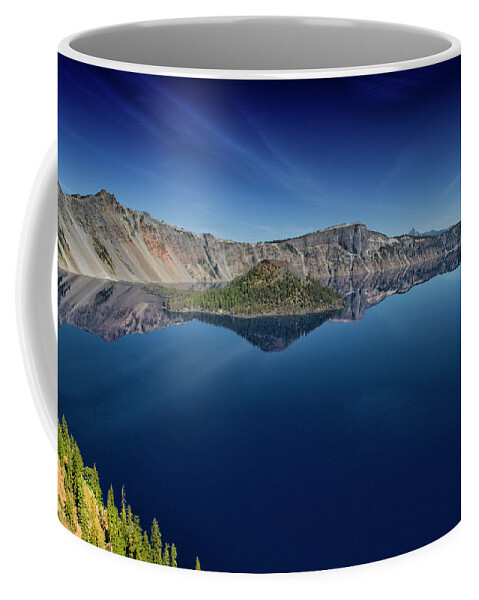 Crater Lake West Rim Coffee Mug featuring the photograph Crater Lake West Rim by Frank Wilson