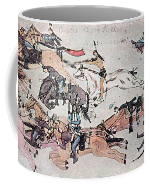 History Coffee Mug featuring the photograph Crazy Horse At The Battle Of The Little by Photo Researchers
