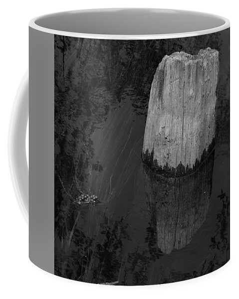 Creekside Post Coffee Mug featuring the painting Creekside Post by Warren Thompson