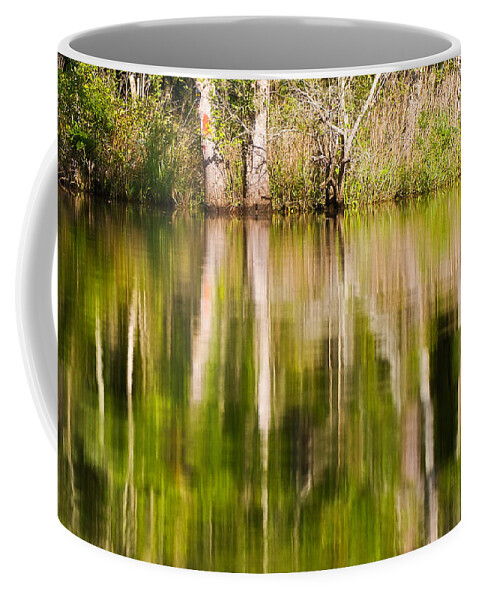 Trees Coffee Mug featuring the photograph Creekside Reflections by Bob Decker