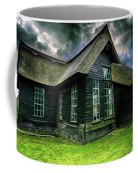 Church Coffee Mug featuring the photograph Creepy Old Church by John Williams
