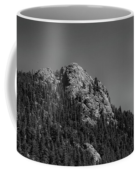 Buffalo Rock Coffee Mug featuring the photograph Crescent Moon and Buffalo Rock by James BO Insogna