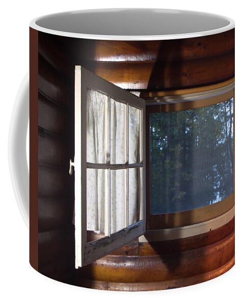 Crooked Lake Cabins And Resort Coffee Mug featuring the photograph Crooked Lake by Cynthia Dickinson
