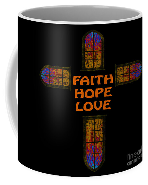 Cross Coffee Mug featuring the photograph Cross of Faith Hope Love by Beverly Guilliams