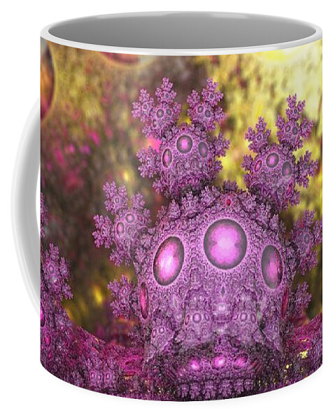 Fractal Coffee Mug featuring the digital art Crown Royale by Jon Munson II