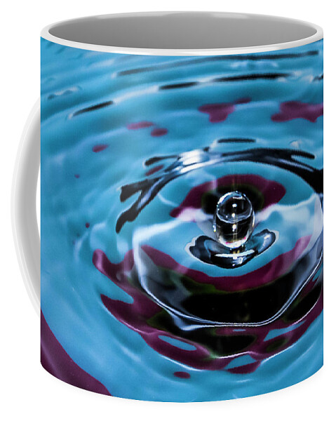 Macro Coffee Mug featuring the photograph Crystal Ball Blue by Ginger Stein