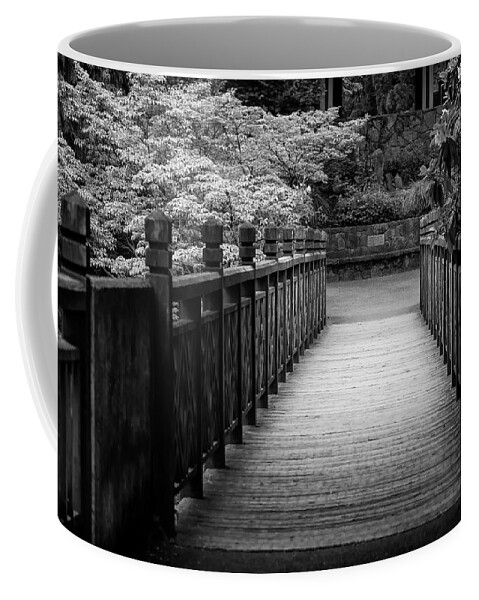 Bridge Coffee Mug featuring the photograph Crystal Garden Bridge by Steven Clark