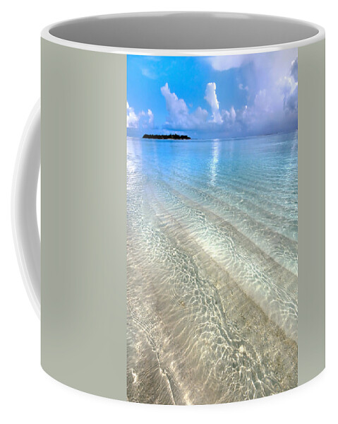 Maldives Coffee Mug featuring the photograph Crystal Water of the Ocean by Jenny Rainbow