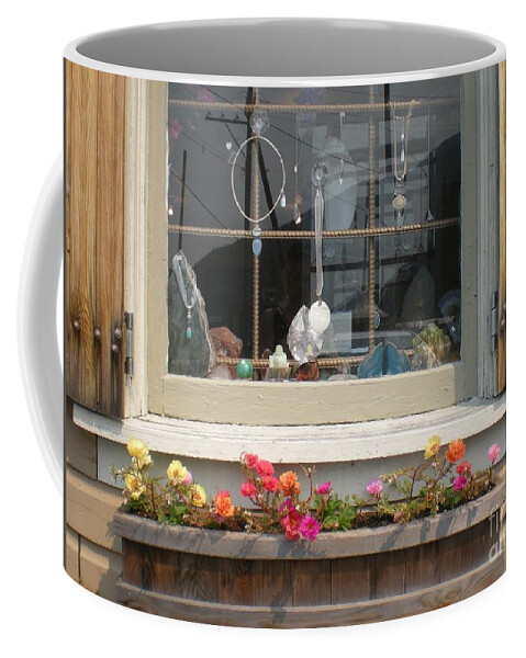 Crystal Shop Coffee Mug featuring the photograph Crystal Window by Kim Prowse