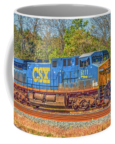 Train Coffee Mug featuring the photograph CSX Locomotive 5111 by Rod Best