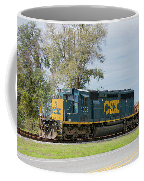 Csx Coffee Mug featuring the photograph Csx Sd40-3 by John Black
