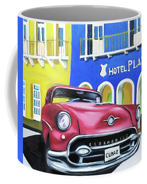 Cuban Cars Coffee Mug featuring the painting Cuba 2 by Dean Glorso