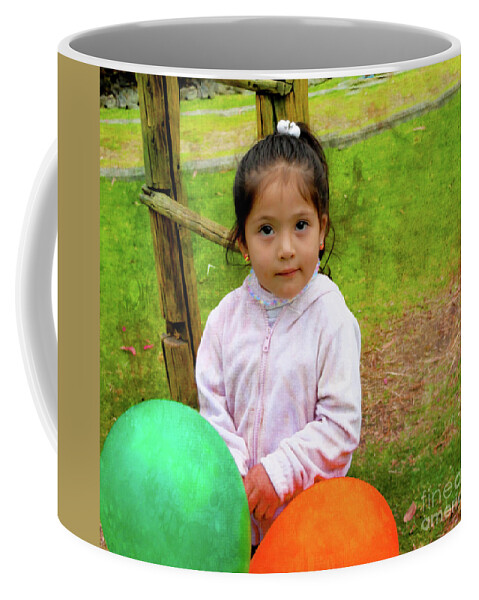 School Coffee Mug featuring the photograph Cuenca Kids 1018 by Al Bourassa