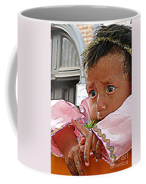 Point Coffee Mug featuring the photograph Cuenca Kids 881 by Al Bourassa