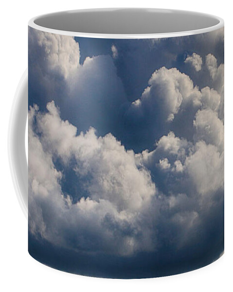 Clouds Coffee Mug featuring the photograph Cumulus Over the River by William Selander