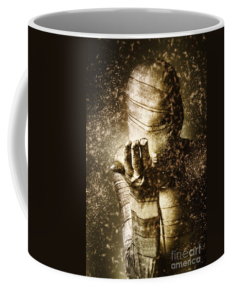 Undead Coffee Mug featuring the photograph Curse of the mummy by Jorgo Photography
