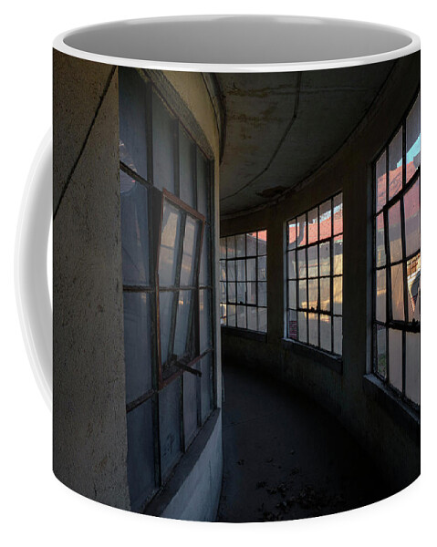 Jersey City New Jersey Coffee Mug featuring the photograph Curved Hallway II by Tom Singleton
