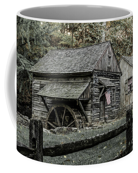 Cuttalossa Farm Coffee Mug featuring the photograph Cuttalossa Farm Mill by David Rucker